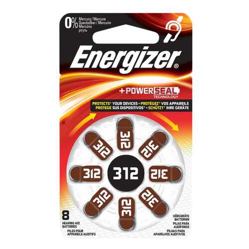 Батарейка Energizer Hearing Zinc Air 312 DP-8 8 шт в Miele