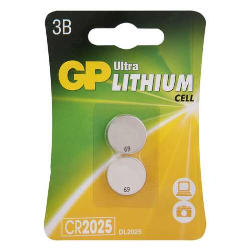 Батарейка GP CR2025 (CR2025E-7CR2) 2 шт в Miele
