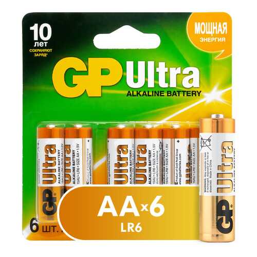 Батарейка GP Ultra AA (15AU4/2-CR6) 6 шт в Miele