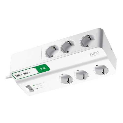 Сетевой фильтр APC PM6U-RS, 6 розеток, 2 м, White в Miele