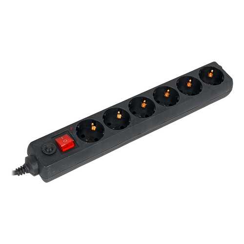 Сетевой фильтр BURO 600SH-1,8-B, 6 розеток, 1,8 м, Black в Miele