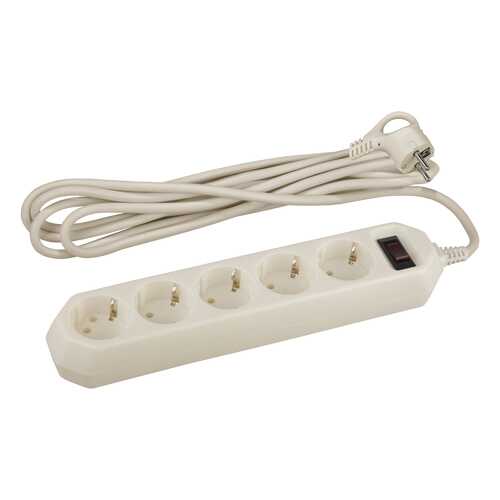 Сетевой фильтр ЭРА USF-5es-3m, 5 розеток, 3 м, Beige в Miele