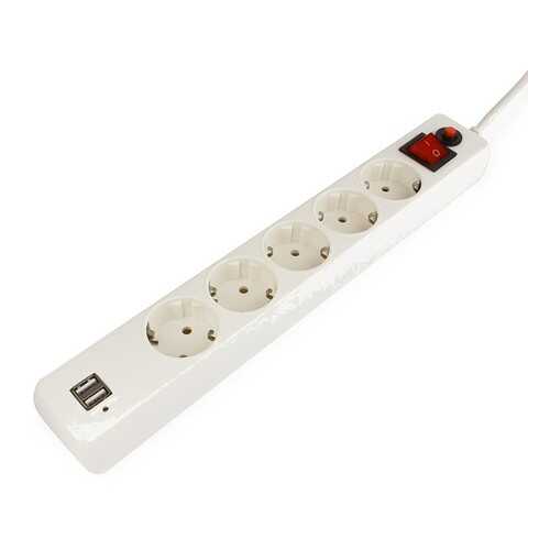 Сетевой фильтр Гарнизон ЕНW-6-USB, 5 розеток, 1,8 м, White в Miele