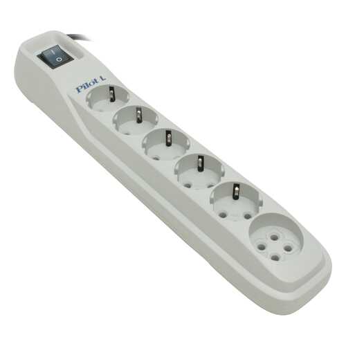 Сетевой фильтр Pilot L, 6 розеток, 10 м, White в Miele