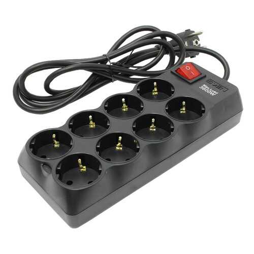 Сетевой фильтр Sven SV-015343, 8 розеток, 1,8 м, Black в Miele