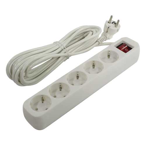 Удлинитель Defender S550, 5 розеток, 5 м, White в Miele