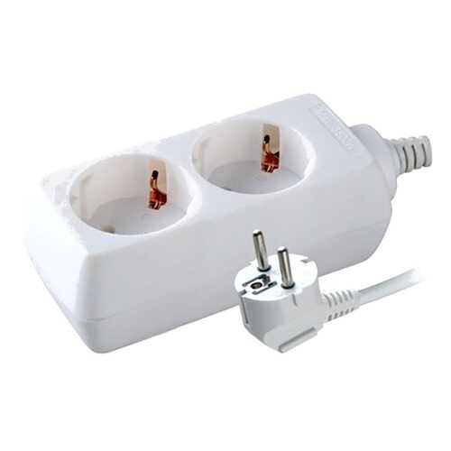 Удлинитель Volsten S 2x3-Z, 2 розетки, 3 м, White в Miele