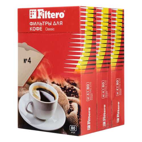 Фильтр универсальный для кофеварок Filtero Classic №4 в Miele