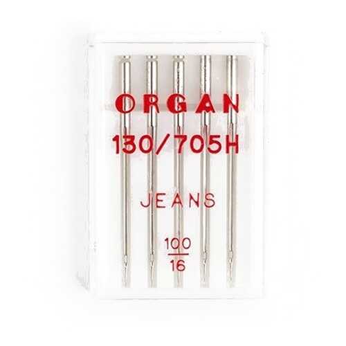 Иглы Organ джинсовые №100 для БШМ упак,5 игл в Miele