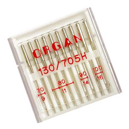 Иглы Organ универсальные №70-100 для БШМ упак,10 игл в Miele