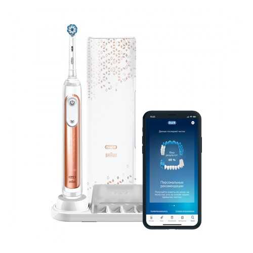 Электрическая зубная щетка Braun Oral-B GeniusX Sensi 20000N (D706.515.6X) Rose Gold в Miele