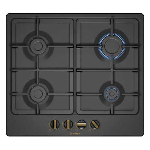 Встраиваемая газовая панель Bosch PGP6B3B90R Black в Miele