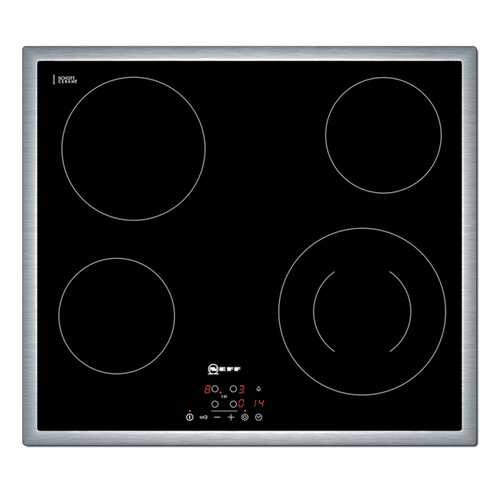 Встраиваемая варочная панель электрическая Neff T13B41N2 Black в Miele
