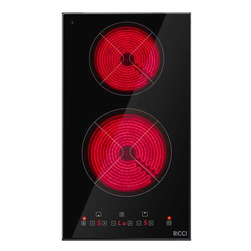 Встраиваемая варочная панель электрическая RICCI KS-T23003R Black в Miele