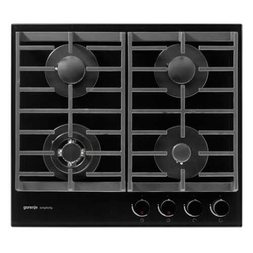 Встраиваемая варочная панель газовая Gorenje GKTG6SY2B Black в Miele