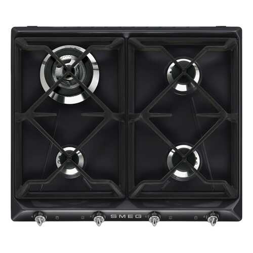 Встраиваемая варочная панель газовая Smeg SR964NGH Black в Miele