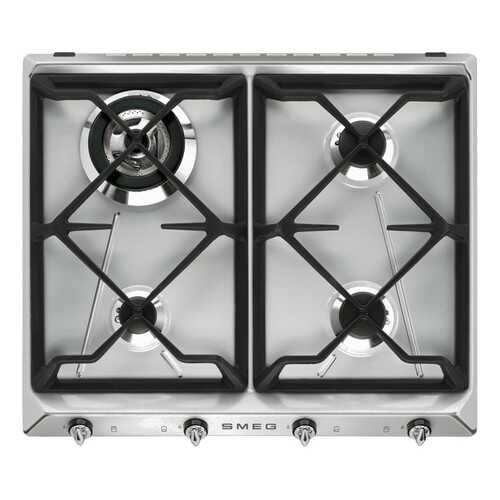 Встраиваемая варочная панель газовая Smeg SR964XGH Silver в Miele